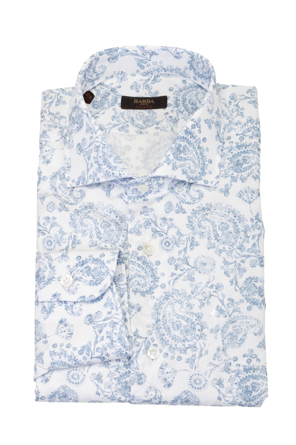 shop BARBA Saldi Camicia: Barba camicia in cotone.
Colletto alla francese. 
Slim fit. 
Stampa paisley.
Composizione: 100% Cotone.
Fabbricato in Italia.. 40137 K1 U02-3 number 6790865